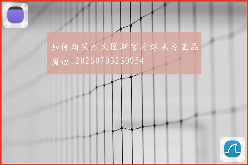 如何购买尤文图斯官方球衣与正品周边_20260703230954